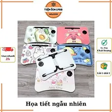 Bàn học sinh gấp gọn thông minh có khe máy tính bảng, khay để ly - chân bàn sơn tĩnh điện