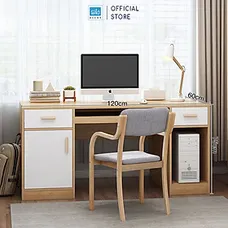 Bàn Học Tập, Bàn Làm Việc Kết Hợp Ngăn Kéo Và Ngăn Đỡ PC Hiện Đại, Đa Năng SIB Decor BLV63