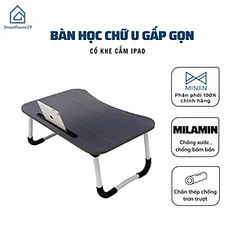 Bàn Học, Làm Việc  Gấp Gọn Đa Năng Thông Minh Phù Hợp Với Mọi Không Gian Có Khe Cắm Ipad, Điện Thoại