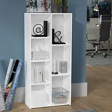 Kệ Sách Gỗ 7 Ngăn Có Hậu Kích Thước 105.8 x 50 x 24cm SIB Decor Cabinet KSG51