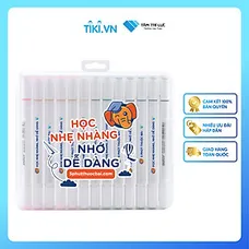 Bút Lông Màu 2 Đầu 5 Phút Thuộc Bài - Art Marker (24 màu) - bút dạ màu marker, bút lông tô màu vẽ tr