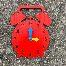Đồng Hồ Gỗ Đồ Chơi Giáo Cụ Mầm Non Giúp Làm Học Liệu Cho Bé Tại Trường Montessori