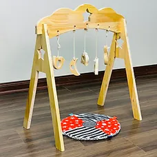 [TẶNG BỘ TREO GỖ]Kệ Chữ A Đồ Chơi Sơ Sinh Ngôi Sao Nhỏ Giúp Trẻ Kích Thích Thị Giác An Toàn Tiêu Chu